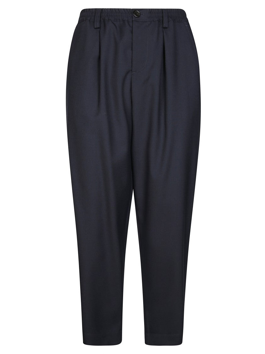 Marni Relaxed Fit Trousers With Tapered Leg
