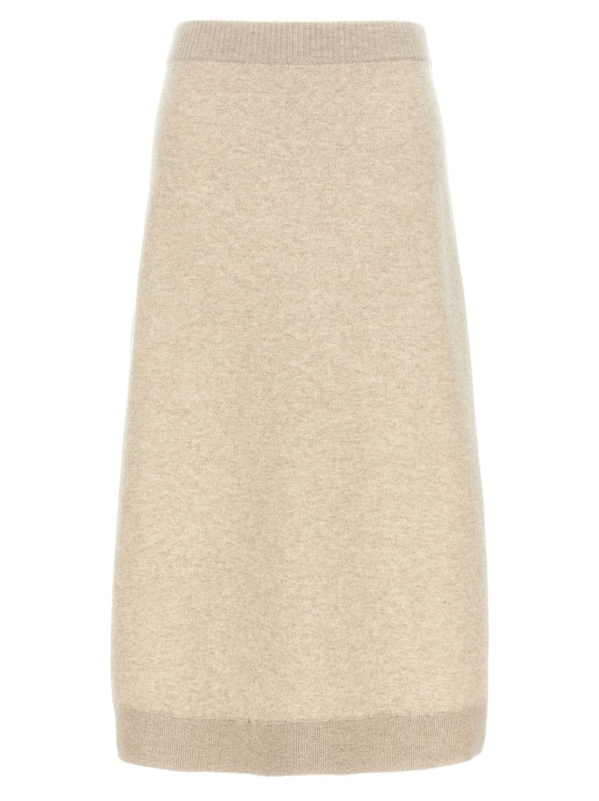 Brunello Cucinelli Stretch Cashmere Midi Skirt