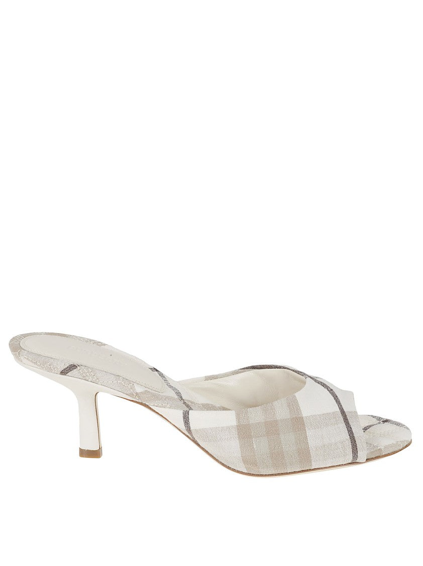 Burberry Slip-On Heels With Open Almond Toe