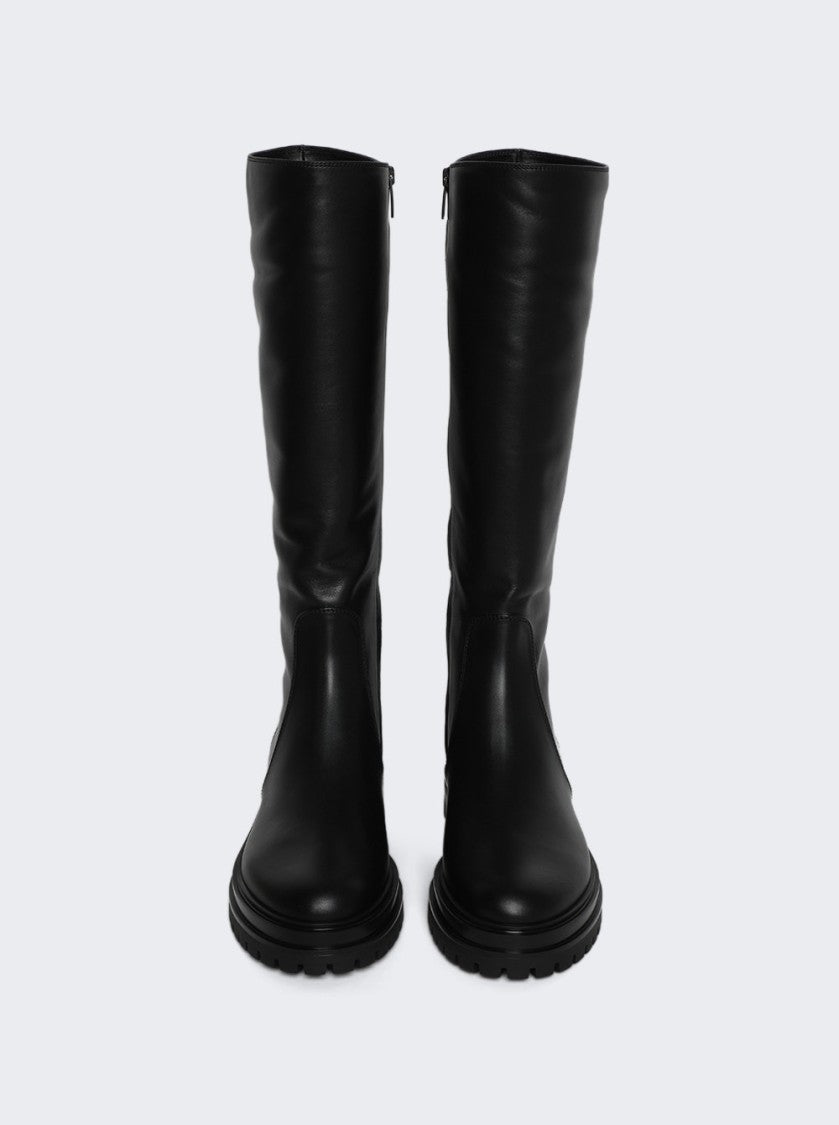 Gianvito Rossi Glove Leather Moto Boots