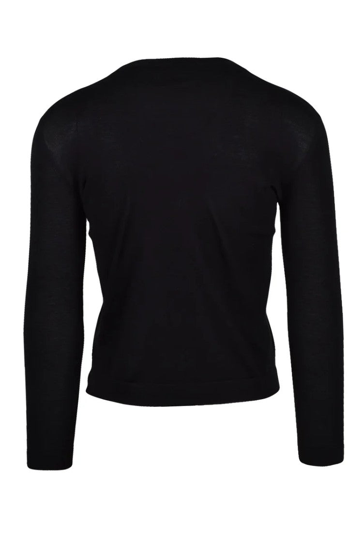 Drumohr Black Crew Neck Sweater