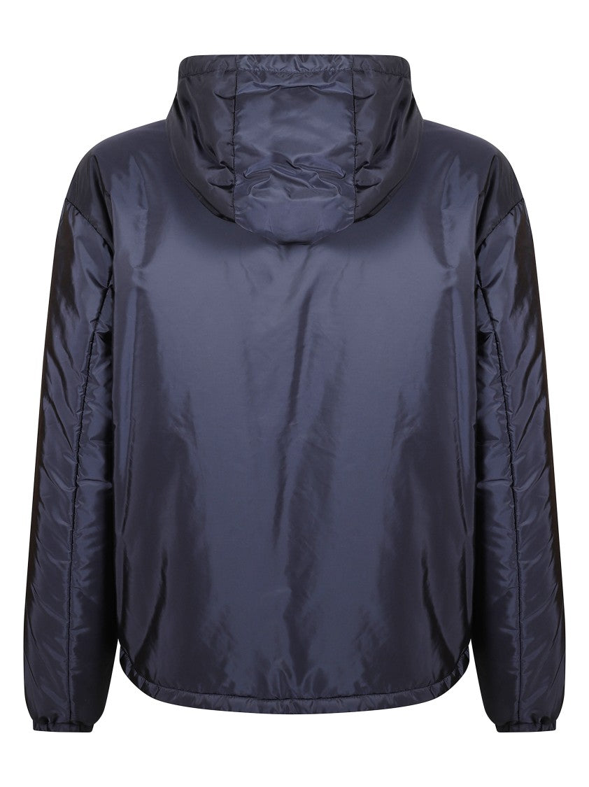 Prada Lightweight Hooded Jacket With Shiny Finish