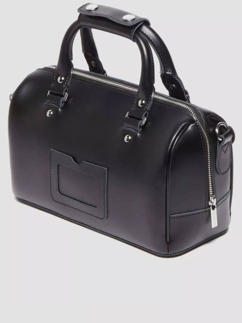 Dr. Martens Black Top Handle Smooth Leather Bag