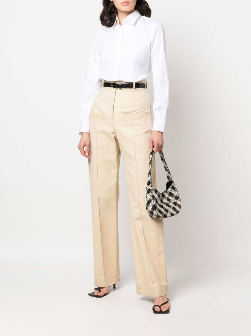 Aspesi Tailored White Button-Up Shirt