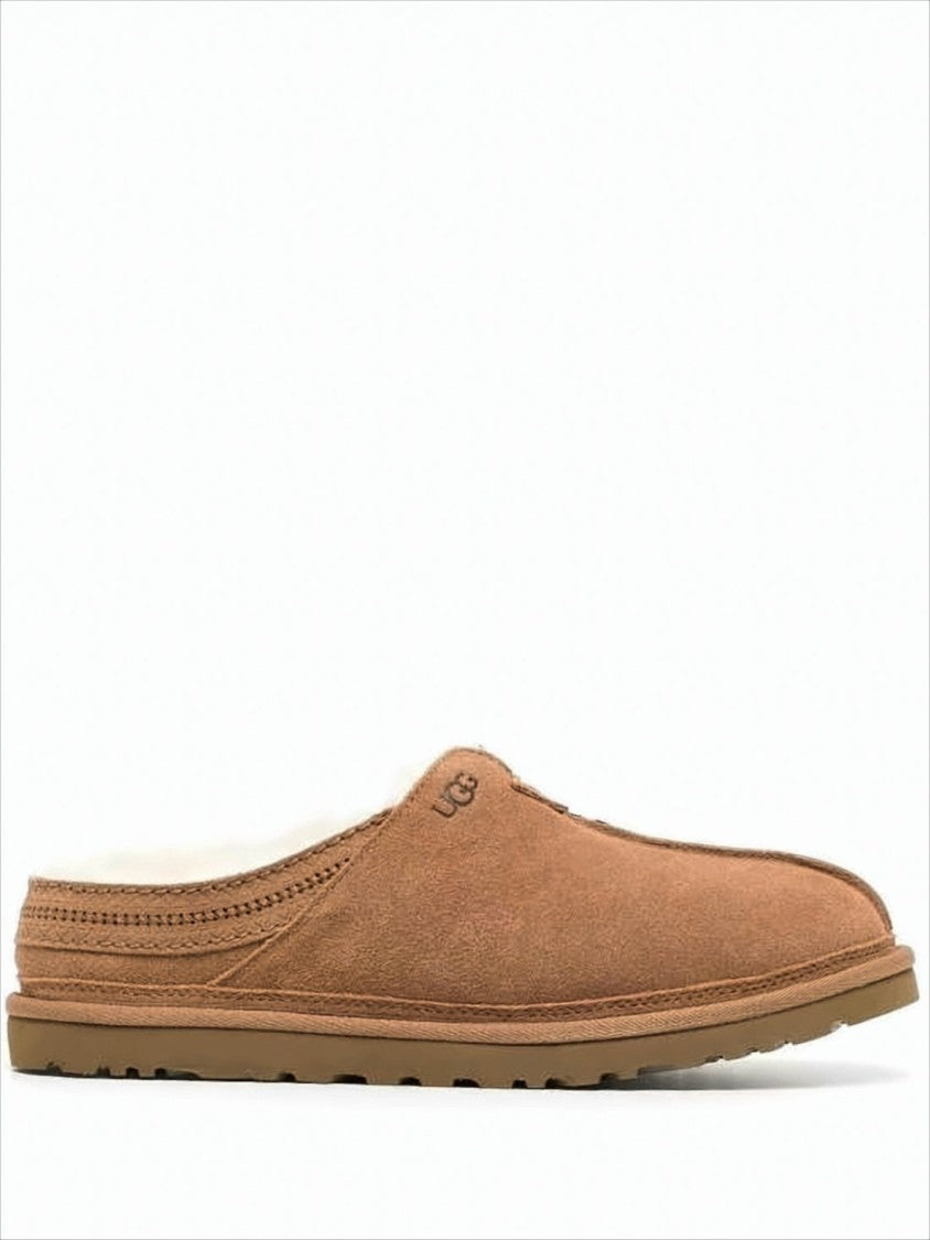 Ugg Slip-On Suede Sneakers With Plush Lambskin Lining