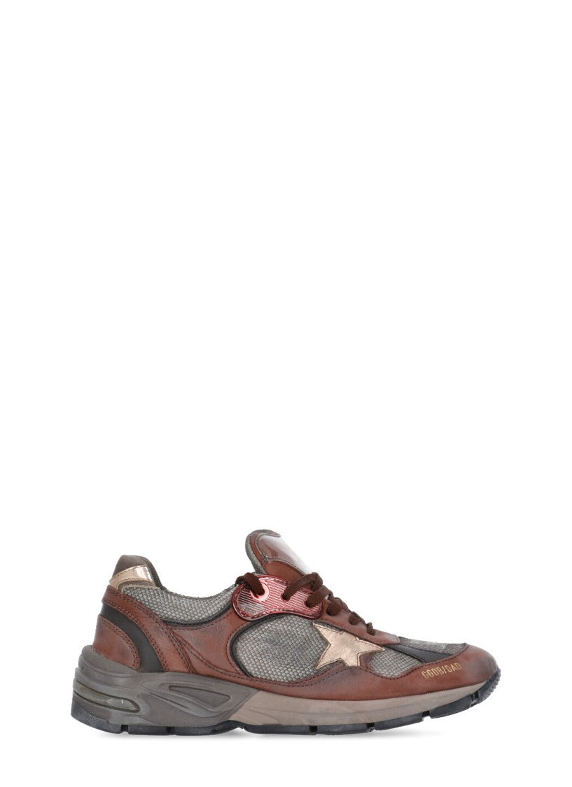 Golden Goose Bordeaux Running Dad Sneakers