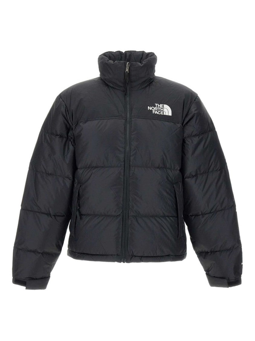 The North Face Puffer Jacket With Horizontal Quilting And High Collar