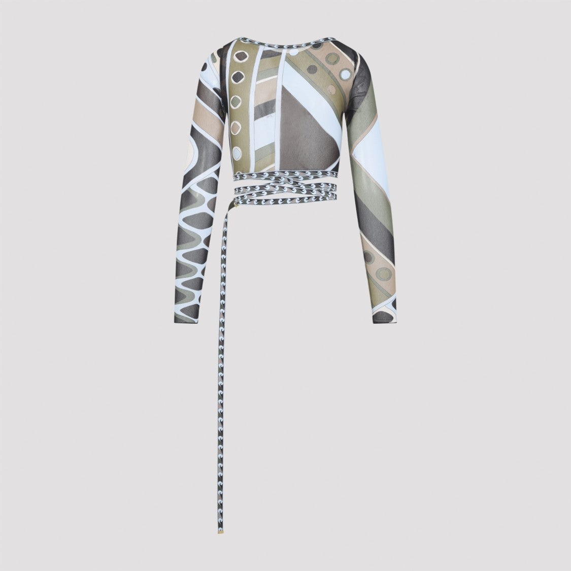 Pucci Abstract Geometric Long-Sleeved Top