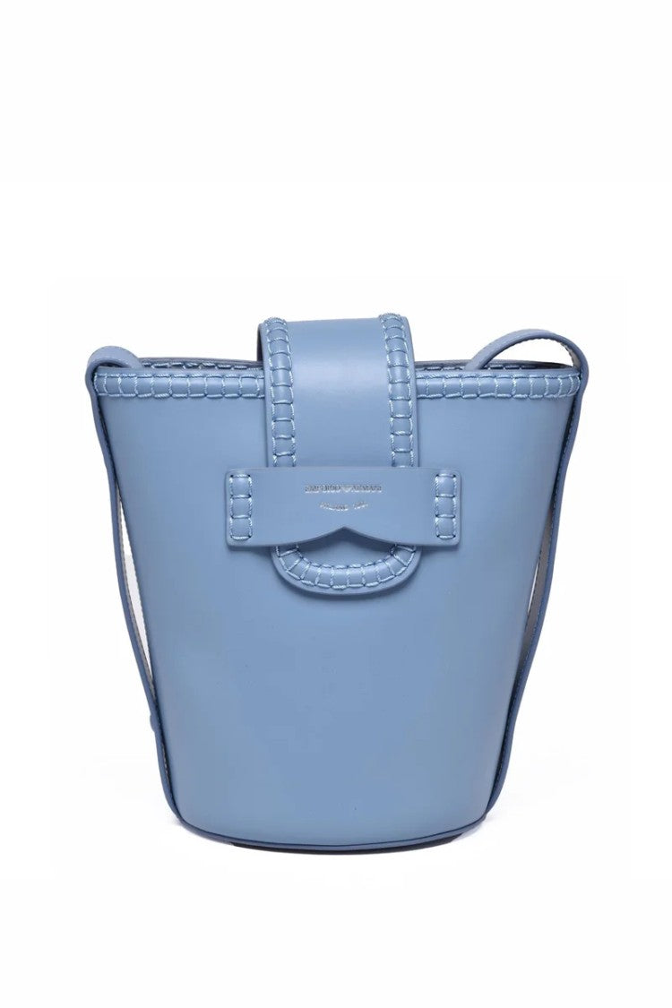 Emporio Armani Bucket Crossbody Bag - Light Blue