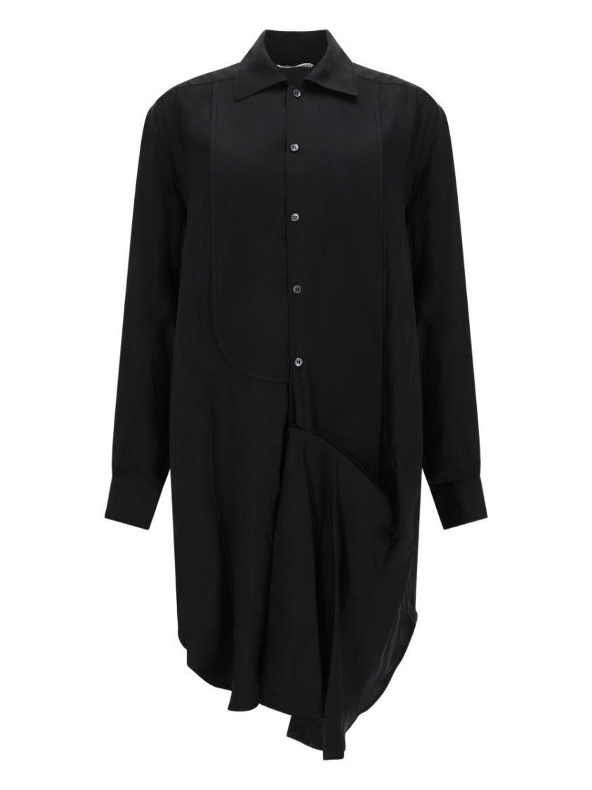 J. W. Anderson Tuxedo Drape Midi Dress
