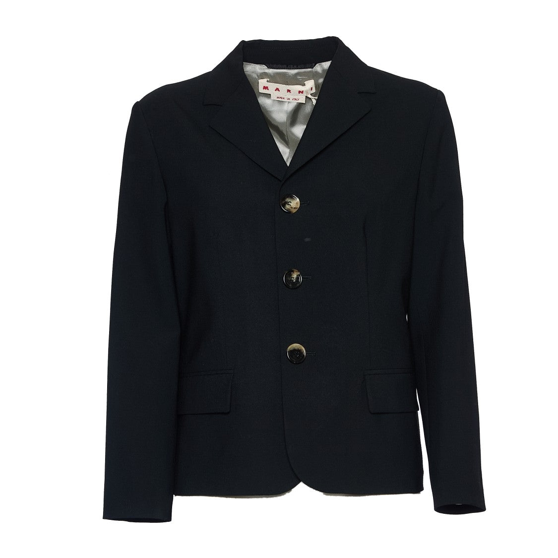 Marni Black Wool Blend Blazer