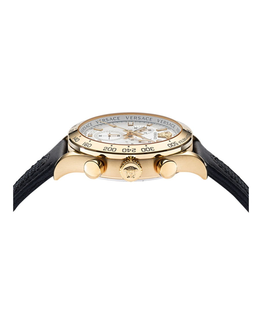 Versace Hellenyium Chrono Leather Watch