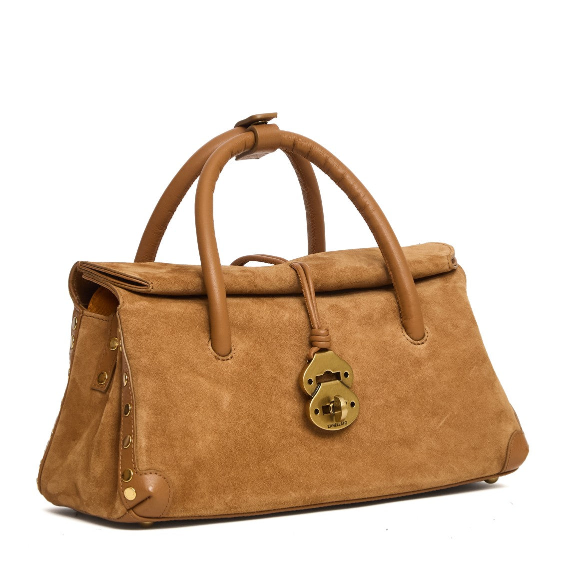 Zanellato Old Ottanio Lamb Suede Small Dotta Shoulder Bag