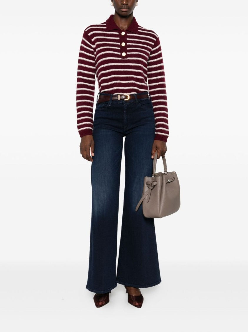 Mother High-Waisted Flare Jeans With Classic Five-Pocket Design