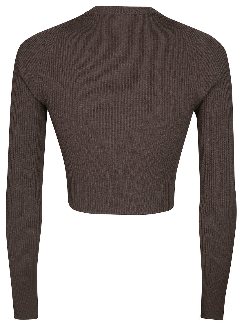 Max Mara Ala Cropped Top With Ribbed Texture