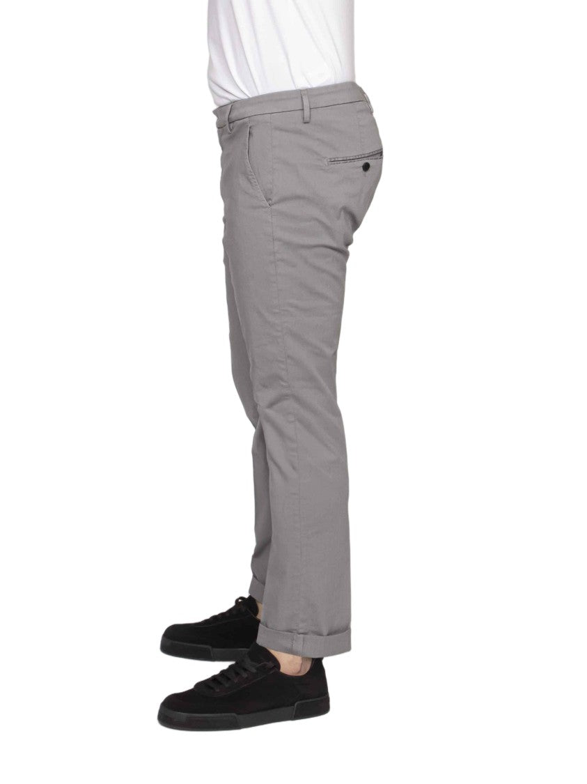 Dondup Gaubert Grey Slim Fit Tailored Pants