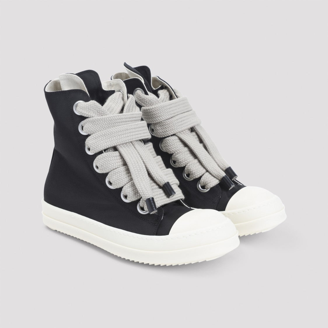 Drkshdw By Rick Owens High-Top Black Nylon Sneakers