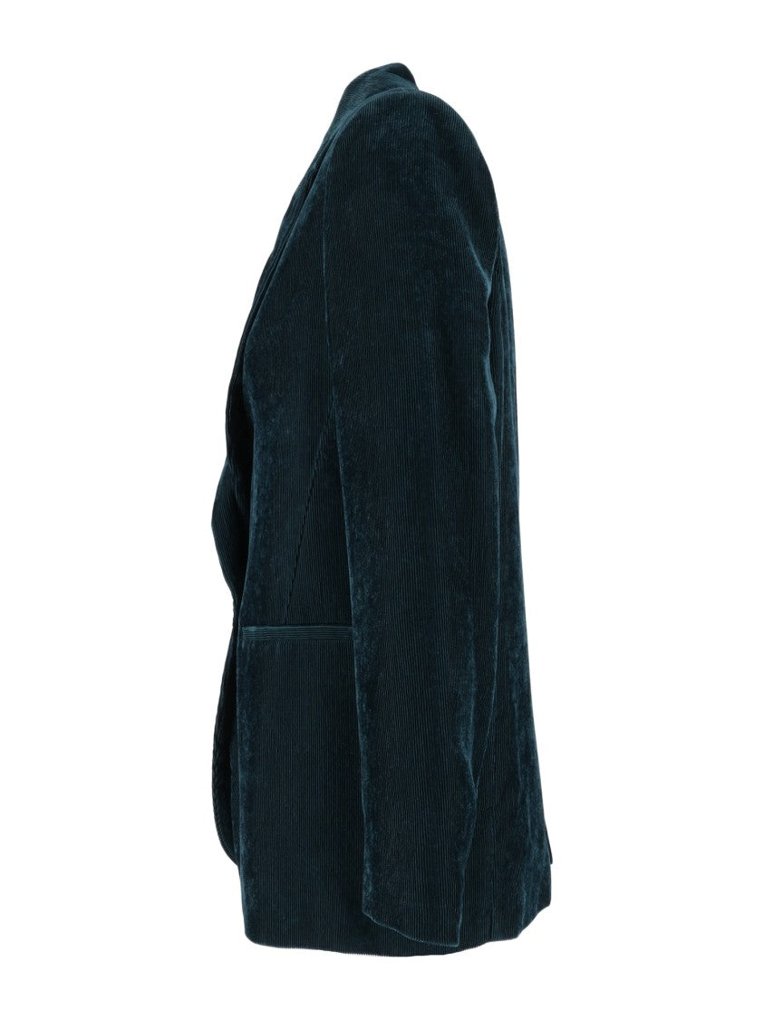 Forte Forte Brown Velvet Striped Blazer