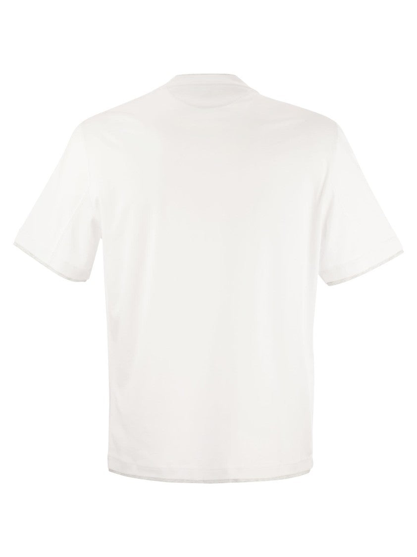 Brunello Cucinelli Slim Fit Crew-Neck T-Shirt In Lightweight Cotton Jersey
