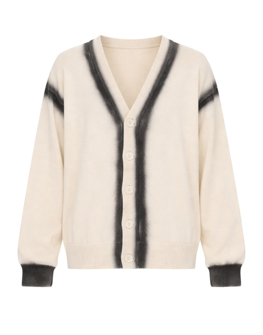 Atomofactory Men’S Cardigan With Contrast Trim