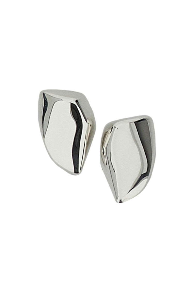 Bottega Veneta Silver Small Prisma Earrings