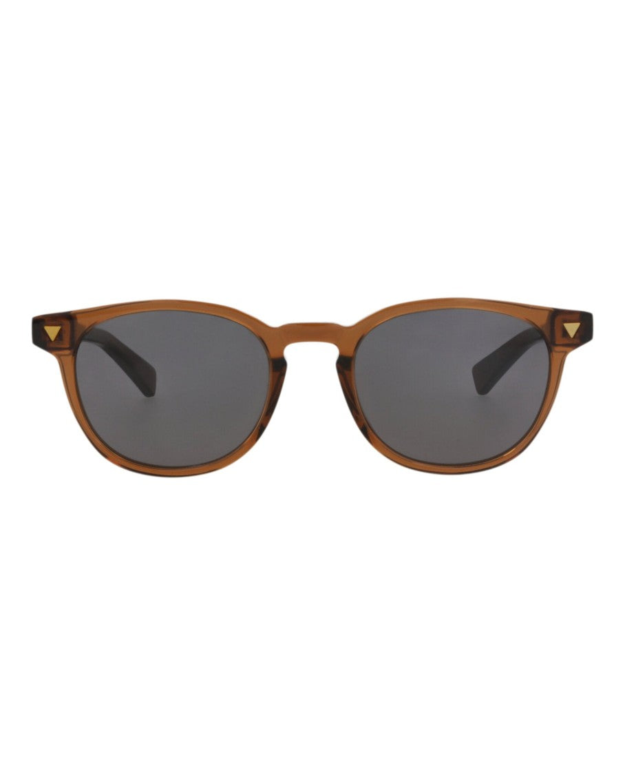 Bottega Veneta Round-Frame Recycled Acetate Sunglasses