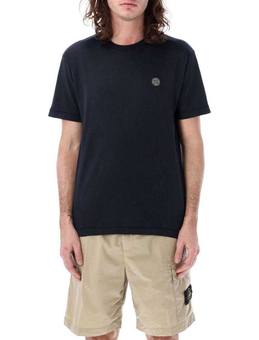 Stone Island Cotton Jersey T-Shirt With Compass Patch