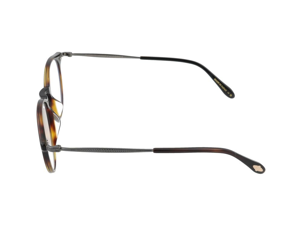 Garrett Leight Rounded Gunmetal Accent Acetate Optical Glasses