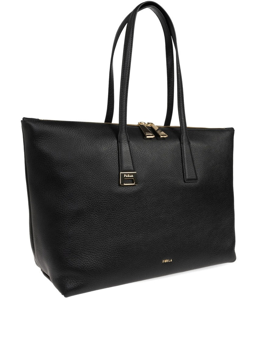 Furla Olivia L Tote Rectangular Textured Leather Tote