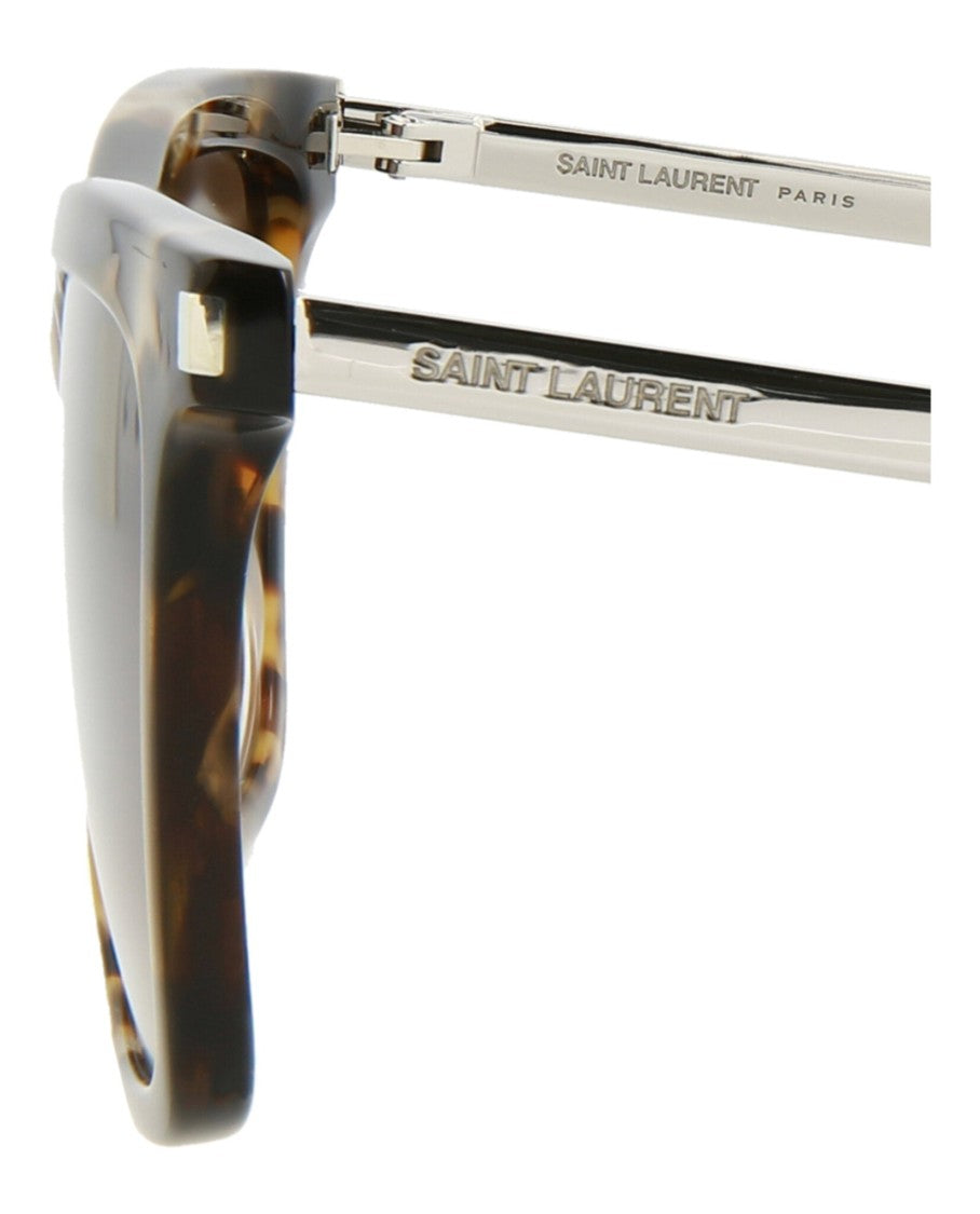 Saint Laurent Square-Frame Acetate Sunglasses With Tortoiseshell Pattern
