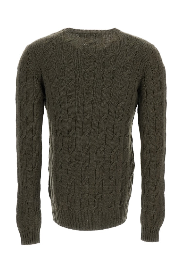 Ralph Lauren Collection Cable-Knit Cashmere Pullover With Classic Crew Neckline