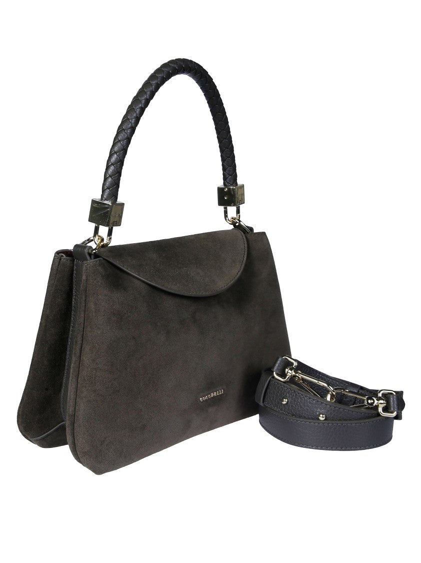 Coccinelle Tiggy Suede Trapezoidal Shoulder Bag