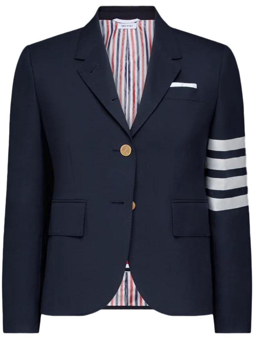 Thom Browne 4-Bar High Armhole Tailored Wool Sport Coat