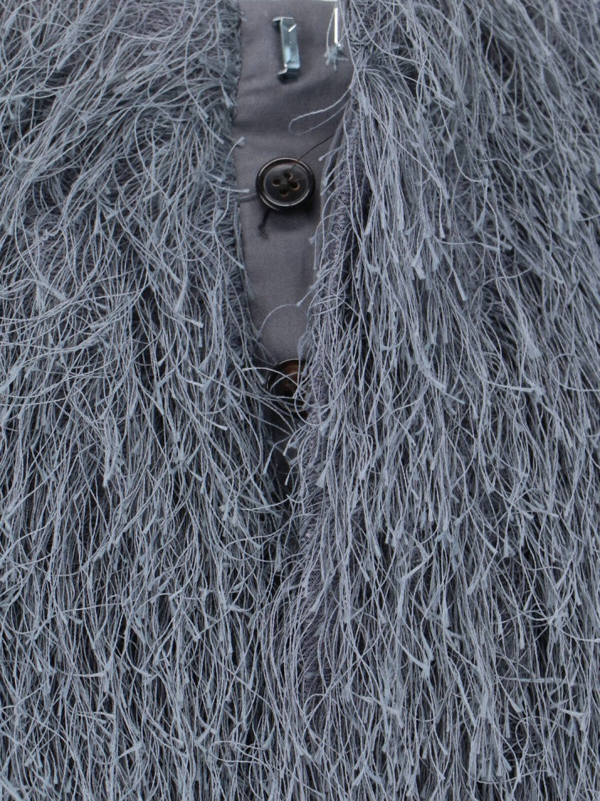 Dries Van Noten Fringe-Detail Midi Skirt With Mid-Rise Waist And Straight Hem