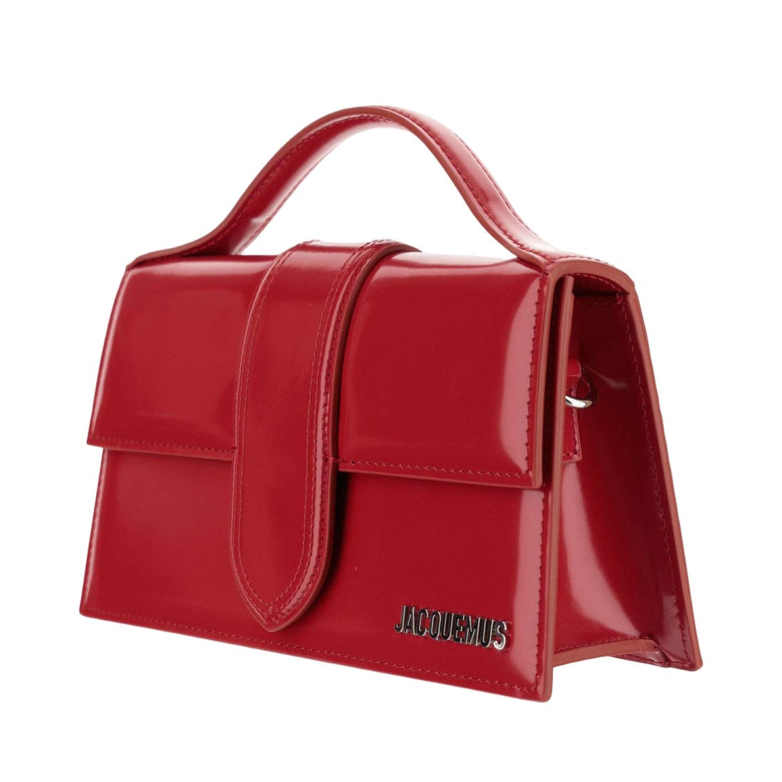Jacquemus Red Leather Top Handle Bag