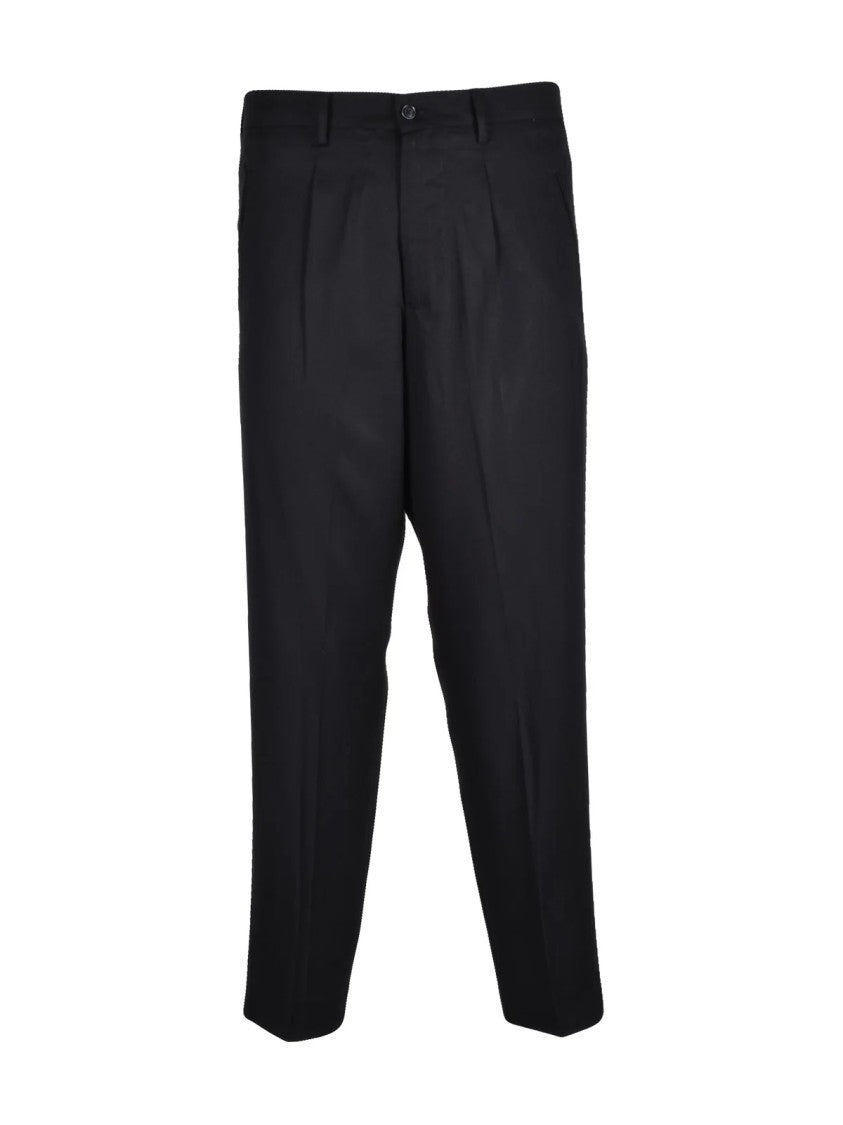 Luca Bertelli Baggy Fit Trousers In Sustainable Lyocell Fabric