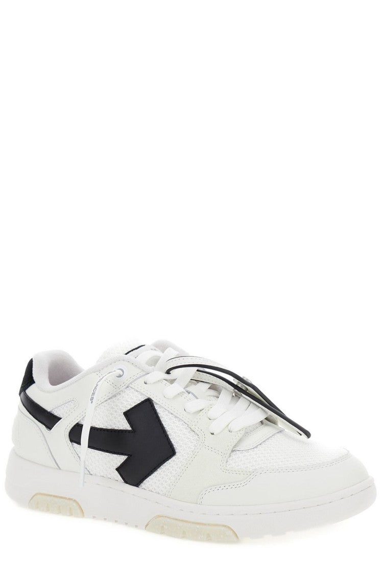 Off-White Low-Top Sneakers With Minimalist Design And Timeless Appeal