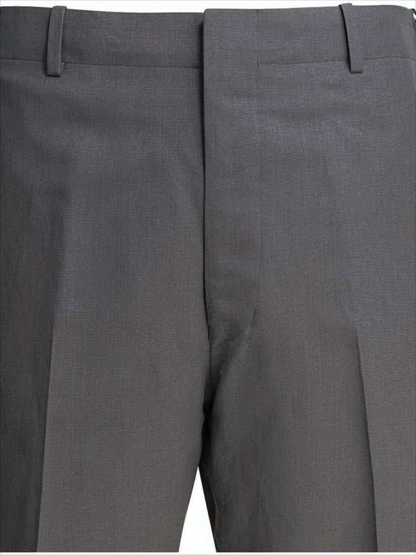 Kaptain Sunshine Tailored Straight-Leg Pants With Smooth Matte Finish