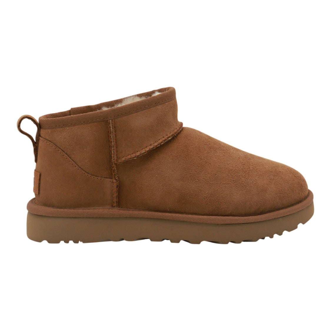 Ugg Suede Ankle Boots With Plush Lining