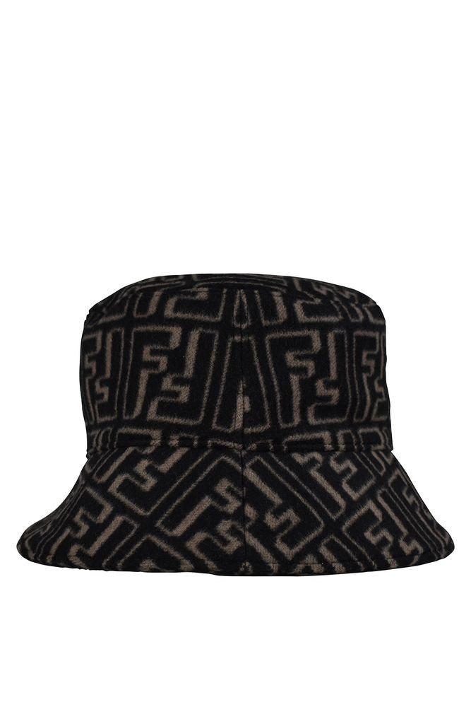 Fendi Ff Monogrammed Jacquard Bucket Hat