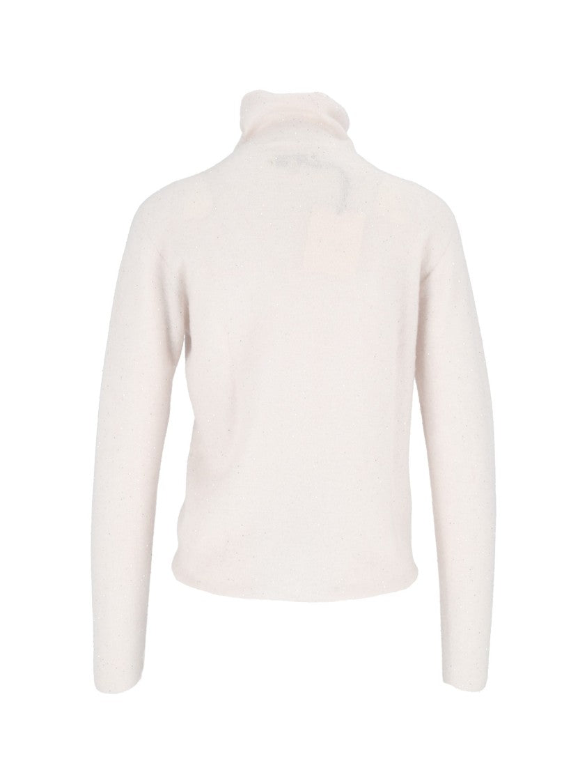 Antonelli Firenze Soft Folded Collar Long-Sleeve Turtleneck Sweater