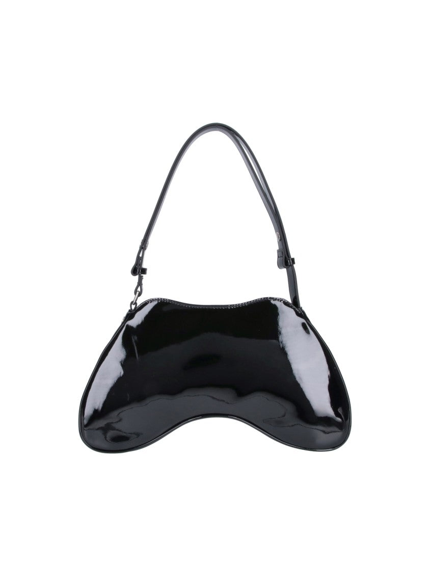 Diesel Black Faux Leather Play Shoulder Bag