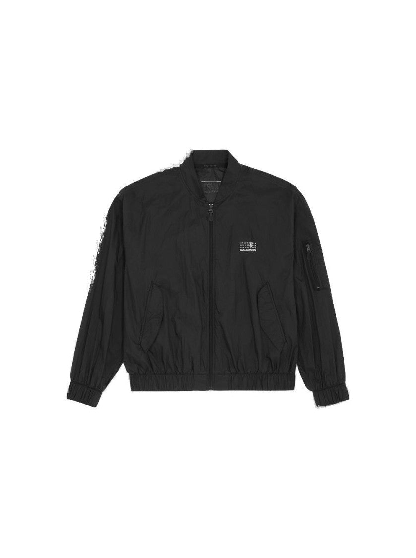 Mm6 By Maison Margiela Sports Bomber Jacket Deep Black
