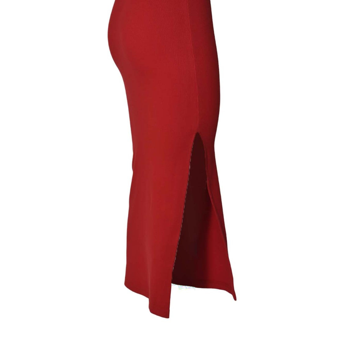 Courrèges 90's Red Cotton Scuba Long Dress