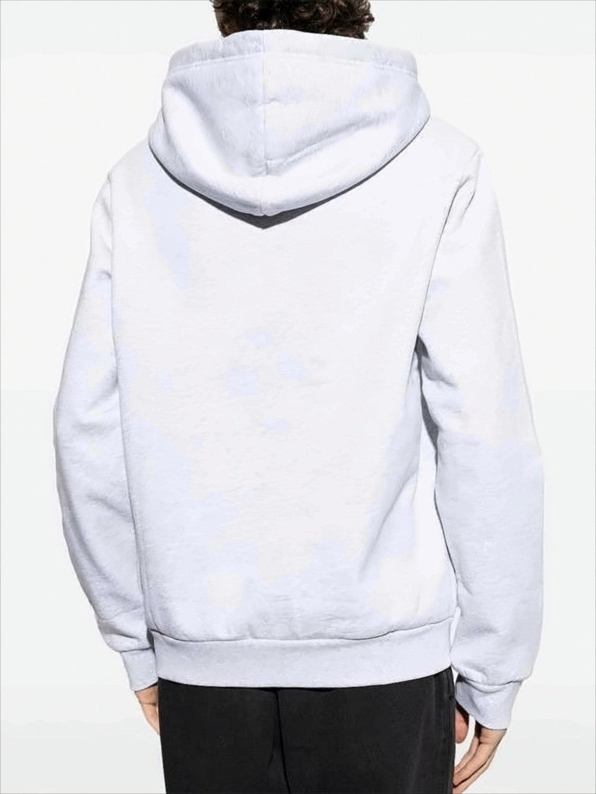 A.P.C. Light Grey Hoodie With Bold Logo