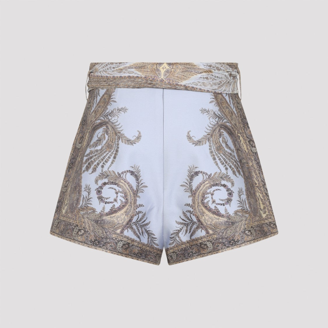 Zimmermann High-Waisted Silk Bermudas With Bow Detail
