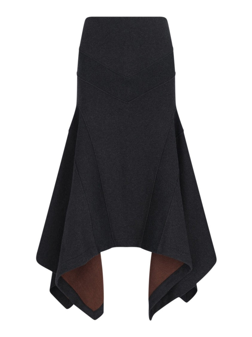 The Attico Midi Skirt – Black