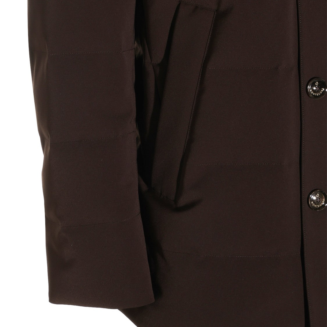 Montecore Coffee Puffer Hooded Down Jacket