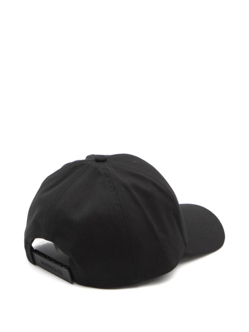 Moncler Black Cotton Baseball Cap