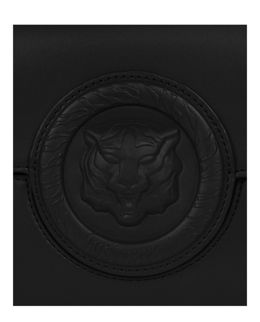 Just Cavalli Monochromatic Logo Small Shoulder Bag